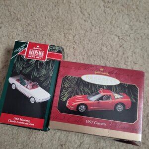 2 Hall Mark Keepsake Car Ornaments
